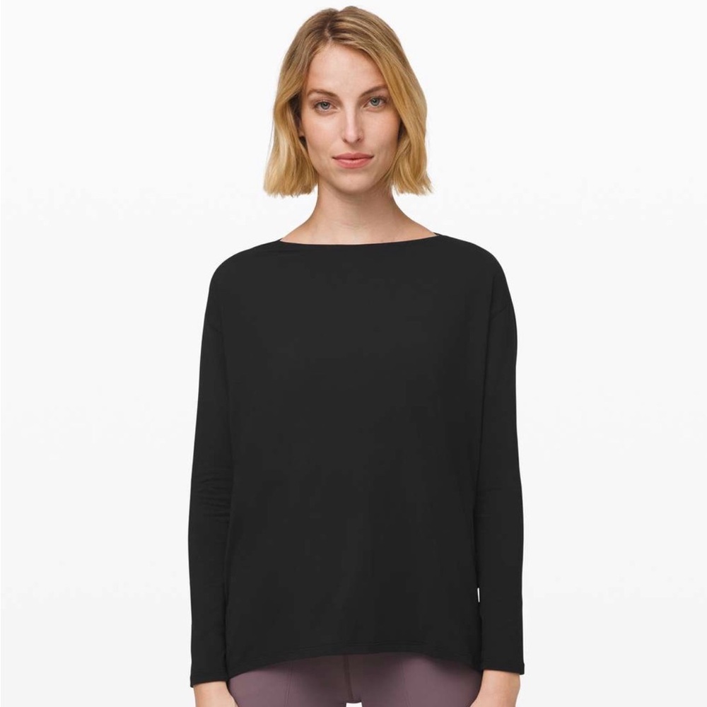 Lululemon Back In Action Long Sleeve (Black)
